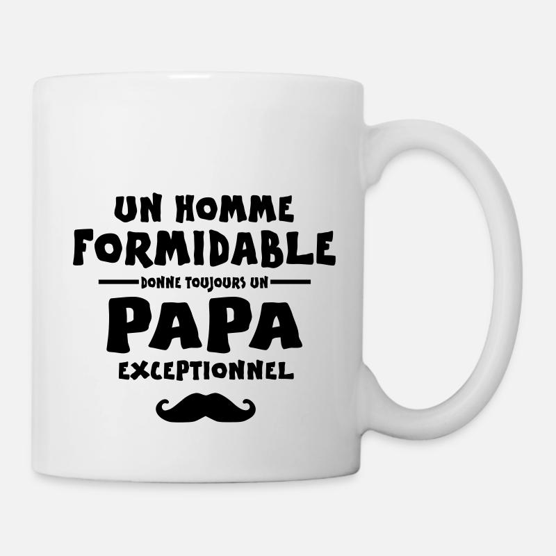 PAPA EXCEPTIONNEL - Mug blanc - blanc