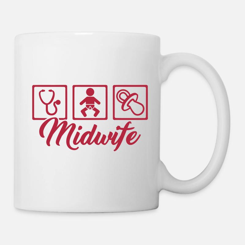 Hebamme - Tasse - Weiß