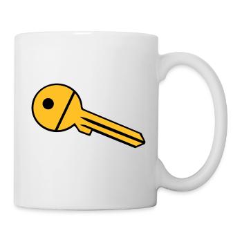 clé - Mug blanc - blanc - Droite