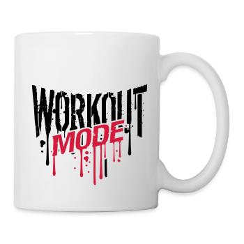 workout fashion graffiti drop gym spray beast cool - Mug - white - Right