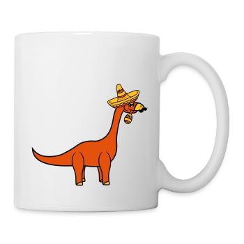 mexikaner südamerika sombrero mustache schnurrbart - Tasse - Weiß - Rechts