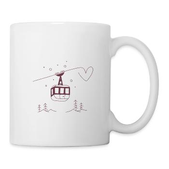 Sports d’hiver - Mug blanc - blanc - Droite
