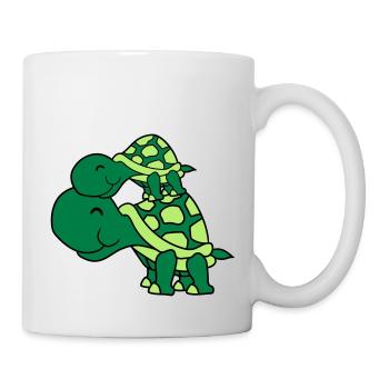 câlin bébé enfant petit jeune maman papa famille p - Mug blanc - blanc - Droite