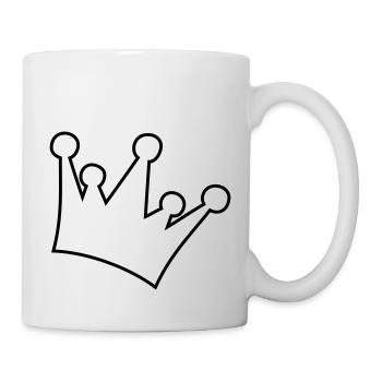 krone - Tasse - Weiß - Rechts