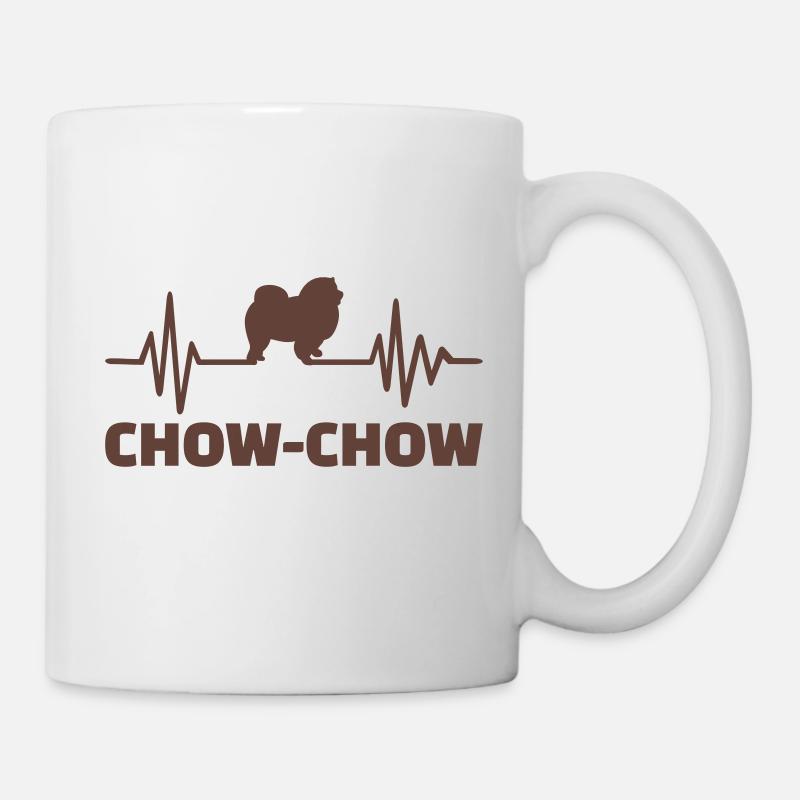 Chow-Chow - Tasse - Weiß