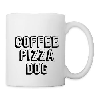 COFFEE PIZZA DOG - Mug - white - Right