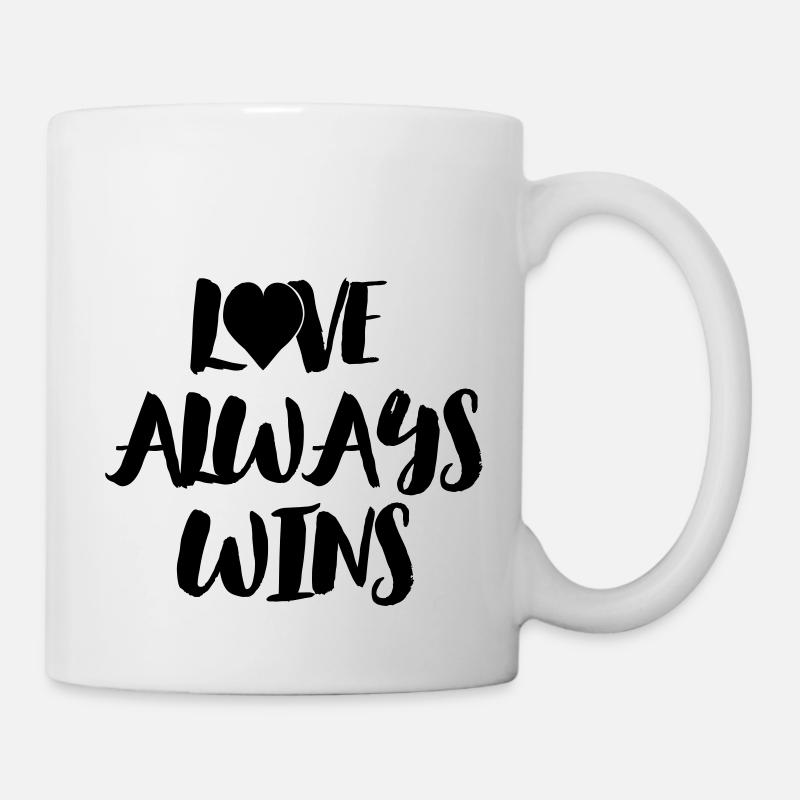 LOVE ALWAYS WINS - Mug blanc - blanc