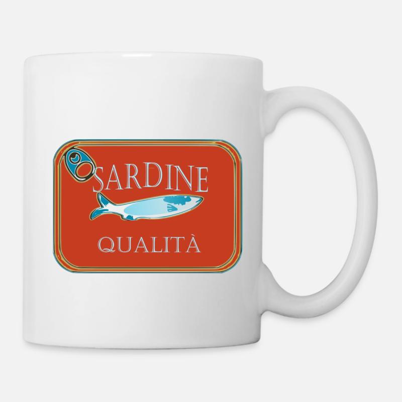 DOSE QUALITÄTS-SARDINEN - Tasse - Weiß