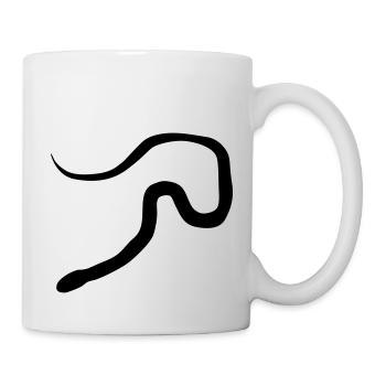 schlange silhouette - Tasse - Weiß - Rechts