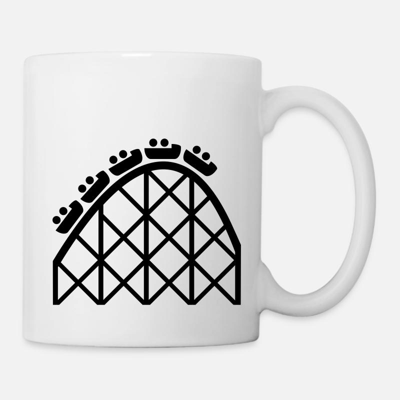 Achterbahn - Tasse - Weiß
