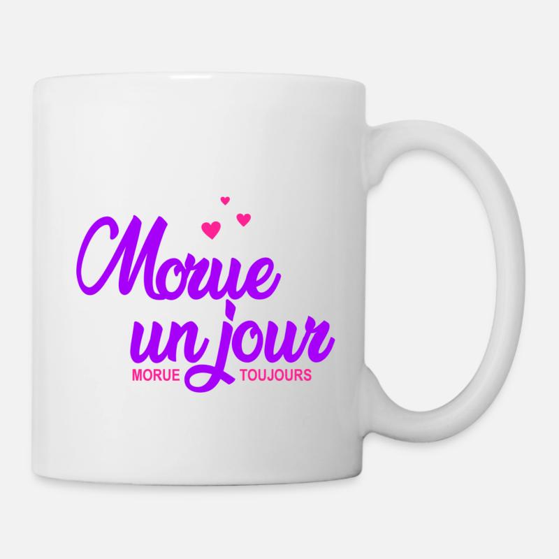 morue un jour morue toujours - Mug blanc - blanc