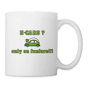 contre les voitures électriques contre l’e-mobilité - Mug blanc - blanc - Droite