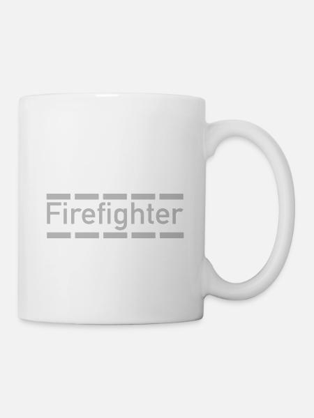 Firefighter - Tasse - Weiß