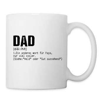 Bester Papa, Dad ,vater,vati geschenk - Tasse - Weiß - Rechts