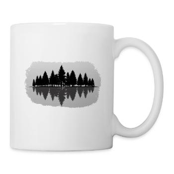 Forêt - Paysage forestier Nature Arbres - Mug blanc - blanc - Droite