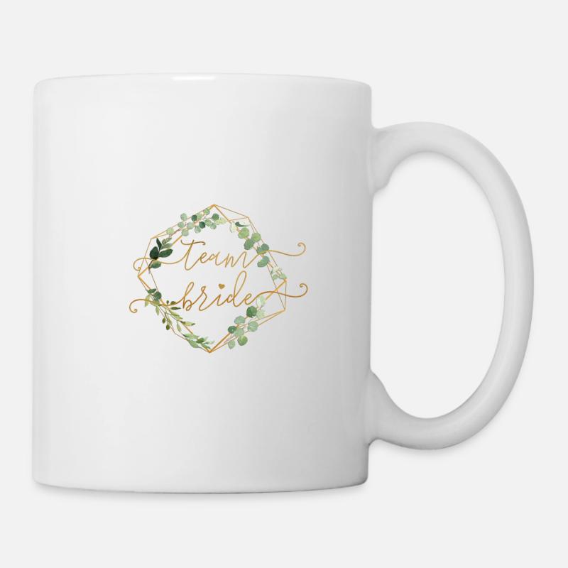 Junggesellinnenabschied Greenery Team Bride 2 - Tasse - Weiß