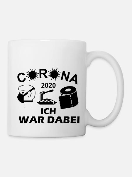 corona j'étais là en 2020 # 1 - Mug blanc - blanc