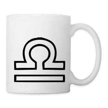 Waage Sternzeichen - Tasse - Weiß - Rechts