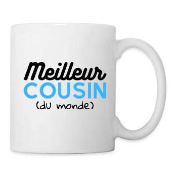 Tee shirt cousin Meilleur cousin du monde cadeau - Mug blanc - blanc - Droite