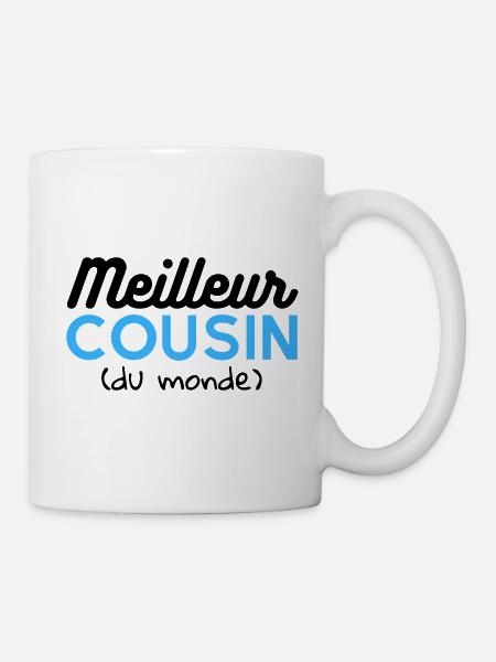 Tee shirt cousin Meilleur cousin du monde cadeau - Mug blanc - blanc