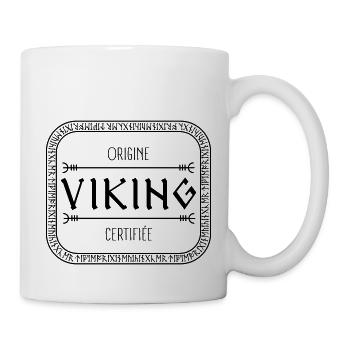 origine viking certifiée - Mug blanc - blanc - Droite