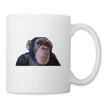 Singe mignon - Mug blanc - blanc - Droite