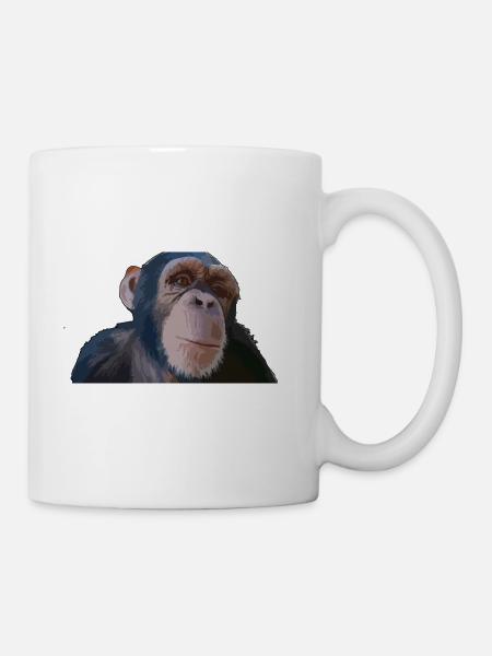 Singe mignon - Mug blanc - blanc