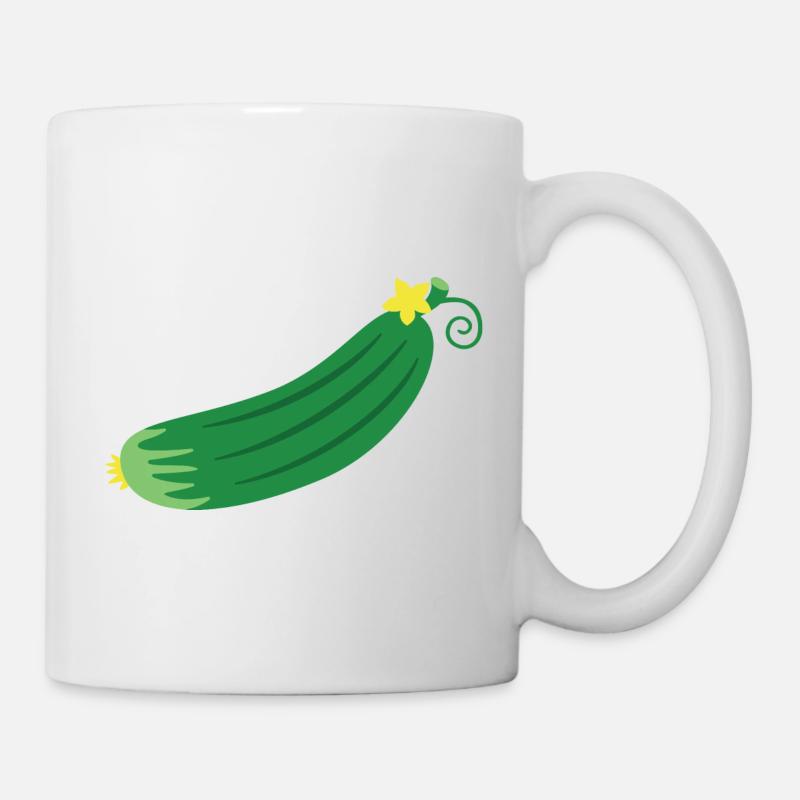 Gurke - Tasse - Weiß