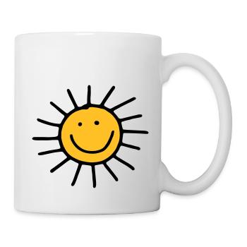 Sonne - Tasse - Weiß - Rechts