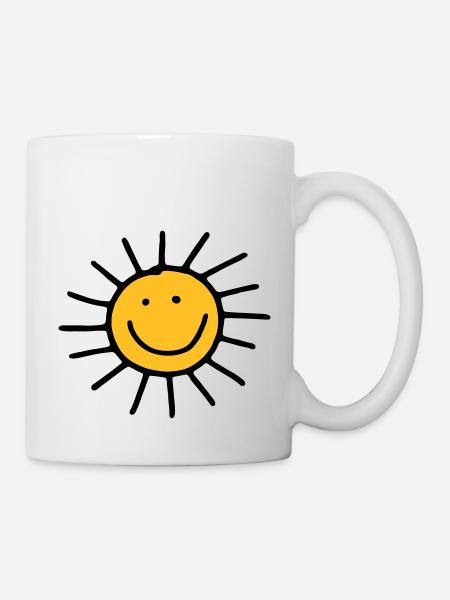Sonne - Tasse - Weiß
