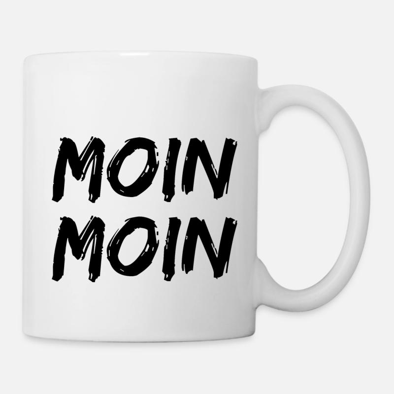 MOIN MOIN NORDDEUTSCHER GRUß - Tasse - Weiß