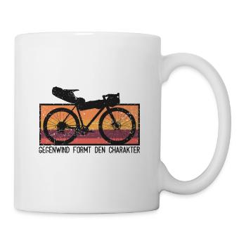 Gravelbike Fahrrad Bikepacking - Tasse - Weiß - Rechts