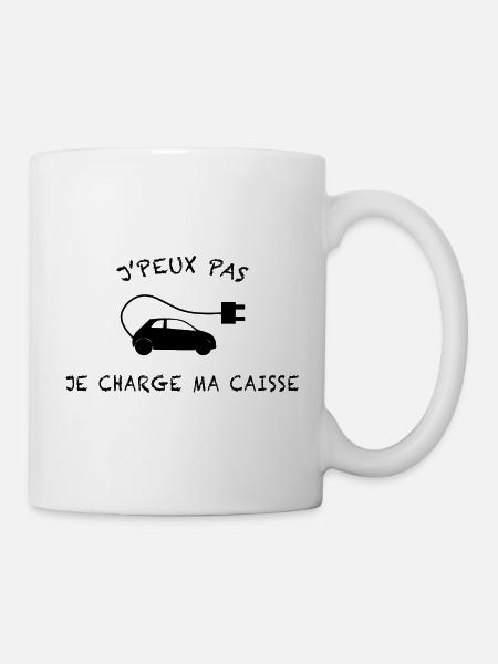 J'peux pas je charge ma caisse - Mug blanc - blanc