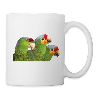 Red-fronted Amazon and lilac-crowned parrot - Mug - white - Right