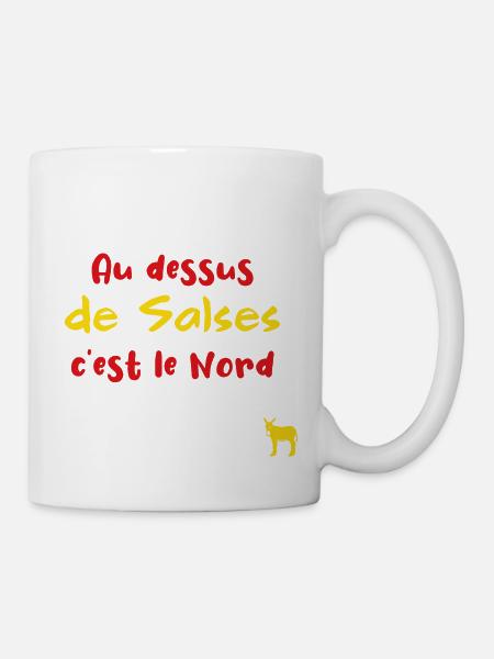 Au dessus de Salses c'est le Nord - Mug blanc - blanc