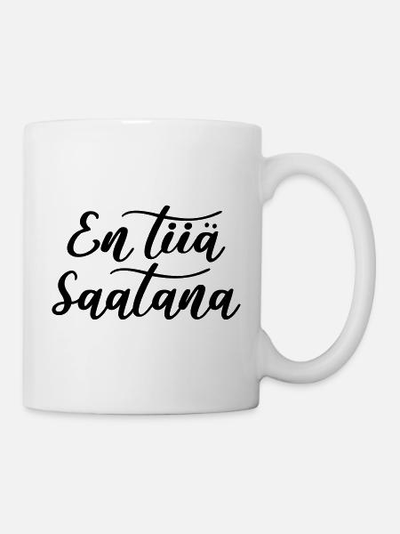 En tiiä Saatana - Muki - valkoinen