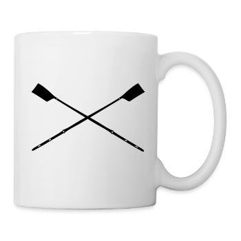 Rowing Oars - Rowing Skulls Shirt - Mug - white - Right