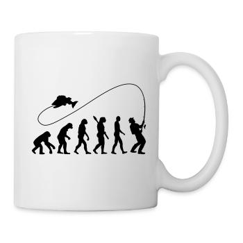 Angeln - Tasse - Weiß - Rechts