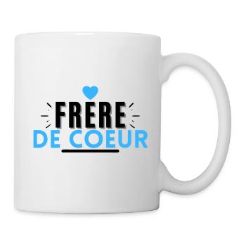 Frere de coeur. t-shirt frère de coeur - Mug blanc - blanc - Droite