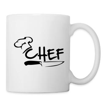 Chef - Tasse - Weiß - Rechts