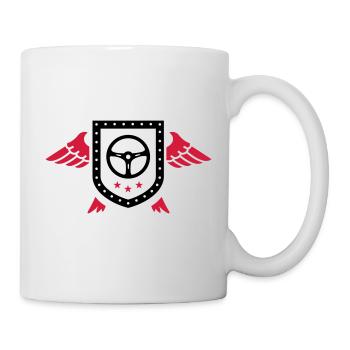 Pilote / Voiture / Camion / Quad - Mug blanc - blanc - Droite