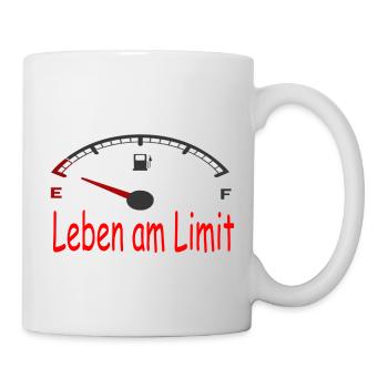 Leben am Limit - Tasse - Weiß - Rechts