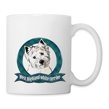 West Highland White Terrier - Tasse - Weiß - Rechts