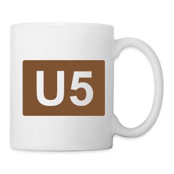 Berlin subway U5 - Mug - white - Right