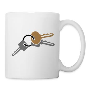 Key Chain - clé - Schlüsselbund - Tasse - Weiß - Rechts
