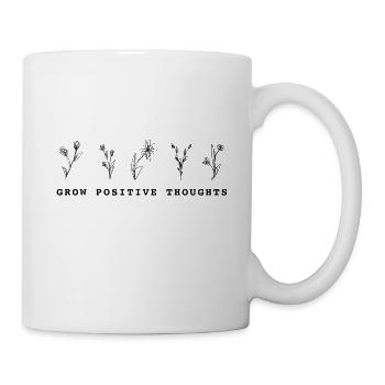 Grow positive thoughts - Mug - white - Right
