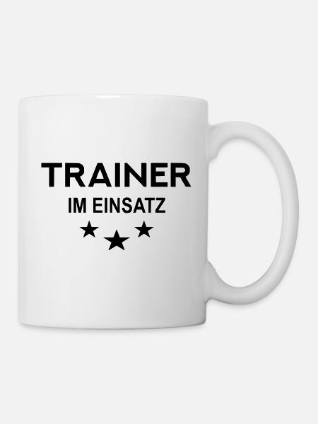 Trainer im Einsatz - Tasse - Weiß