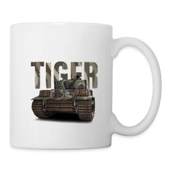 Tiger Illustration - Tasse - Weiß - Rechts