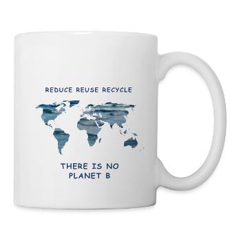 Meeresschutz reduce reuse recycle Klimademo - Tasse - Weiß - Rechts