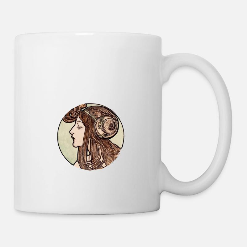 Vitrail Alphonse Maria Mucha # 3 - Mug blanc - blanc